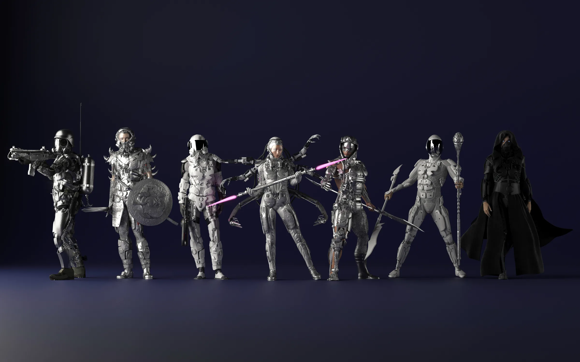 The Galaxy Warriors line-up