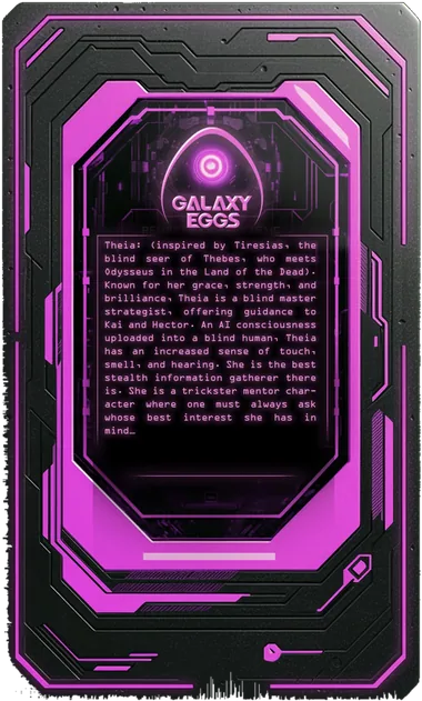Theia card, back