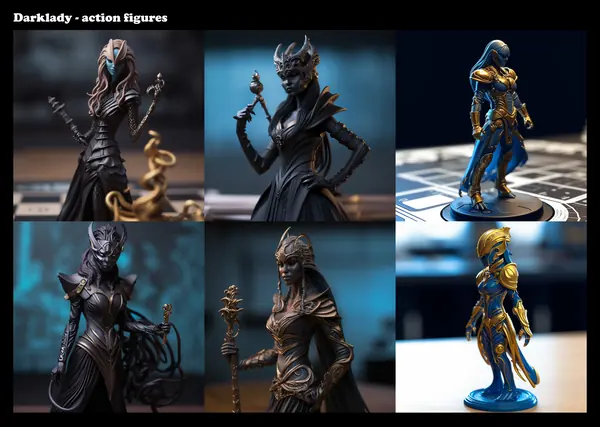 Character figures: AI visualizations