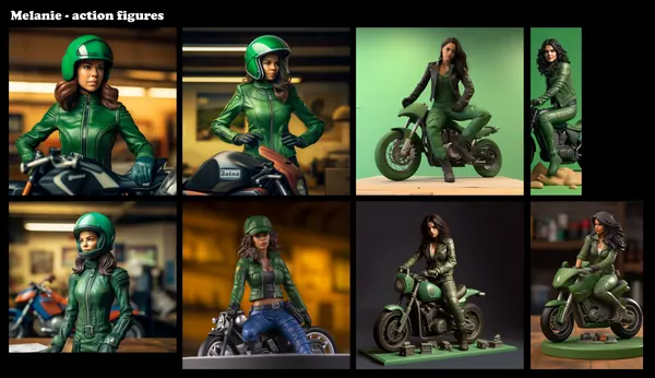 Character figures: AI visualizations