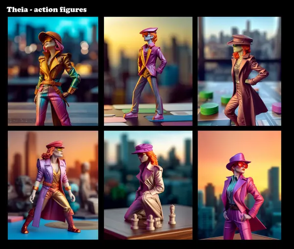 Character figures: AI visualizations