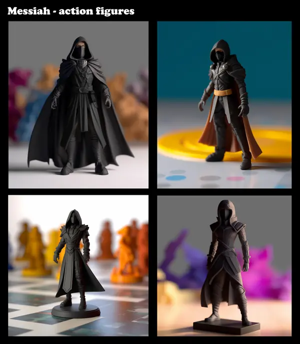 Character figures: AI visualizations