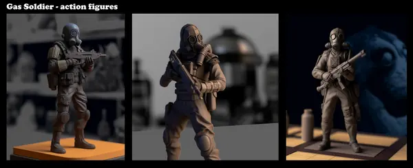 Character figures: AI visualizations