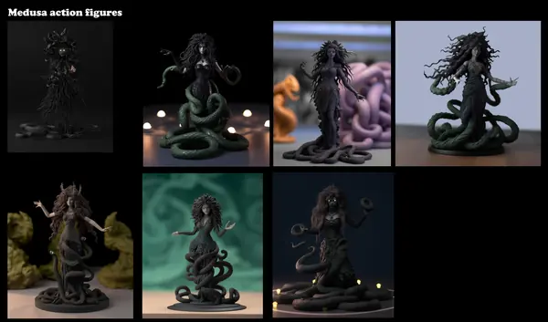 Character figures: AI visualizations