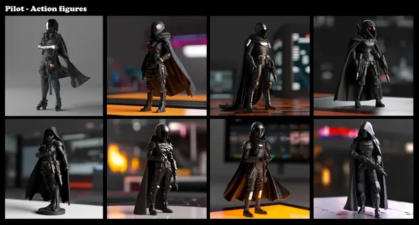 Character figures: AI visualizations