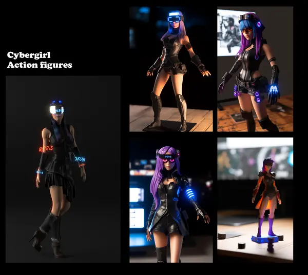 Character figures: AI visualizations