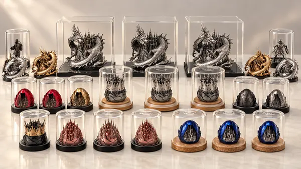 Real 3D-printed Galaxy Eggs