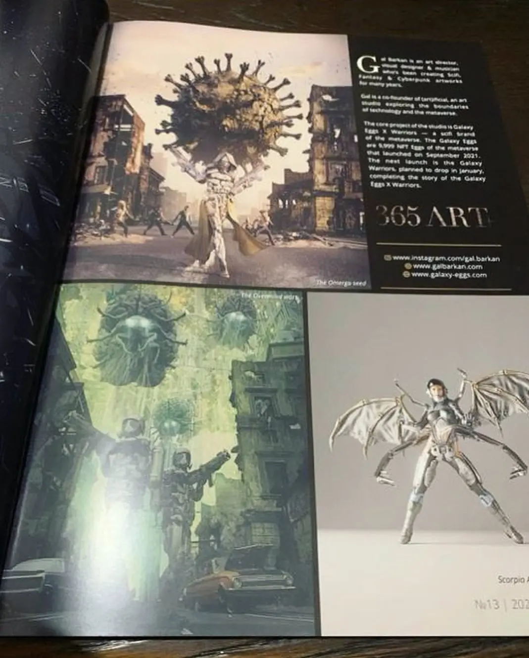 Galaxy Warriors in 365 Art Plus magazine