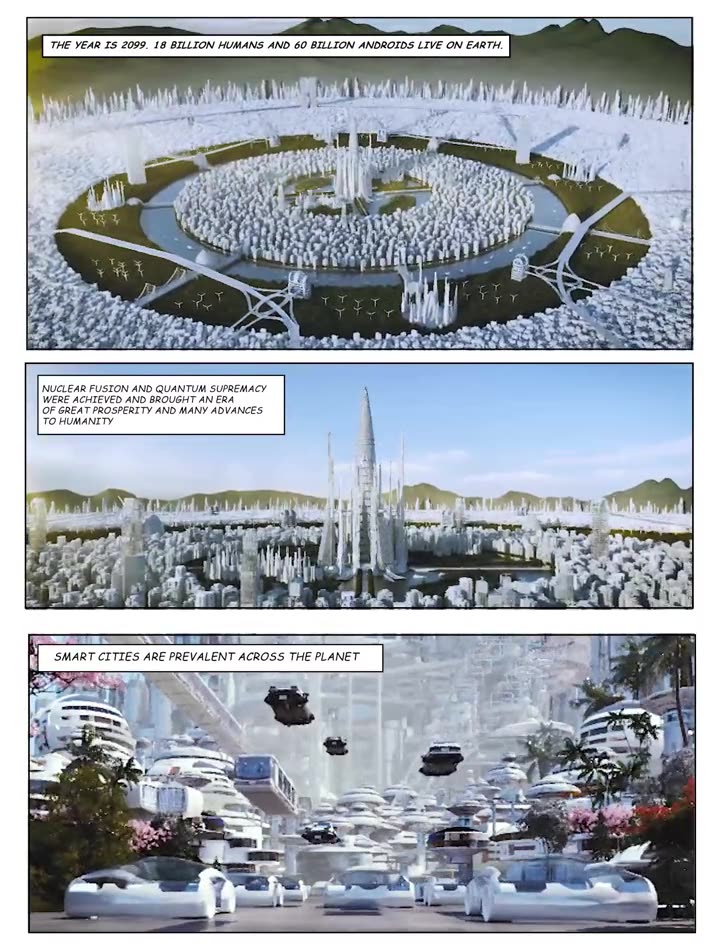 Animated comic pages, page 3
