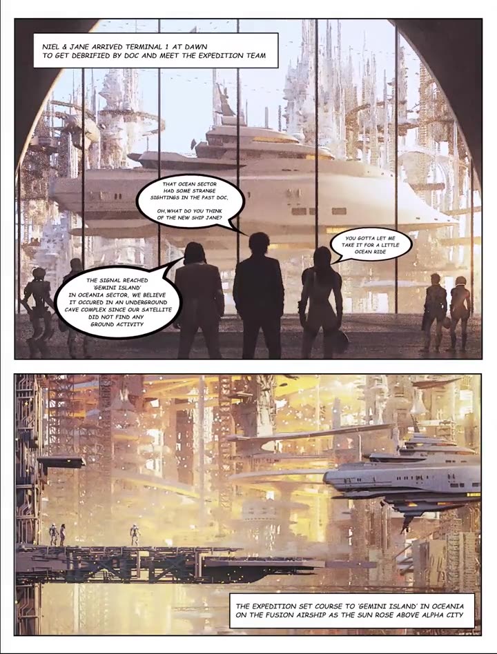Animated comic pages, page 9